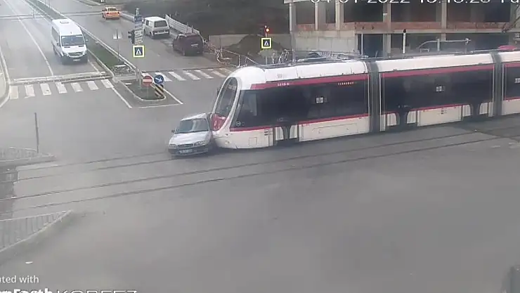 Samsun'da ilginç kazalar kamerada