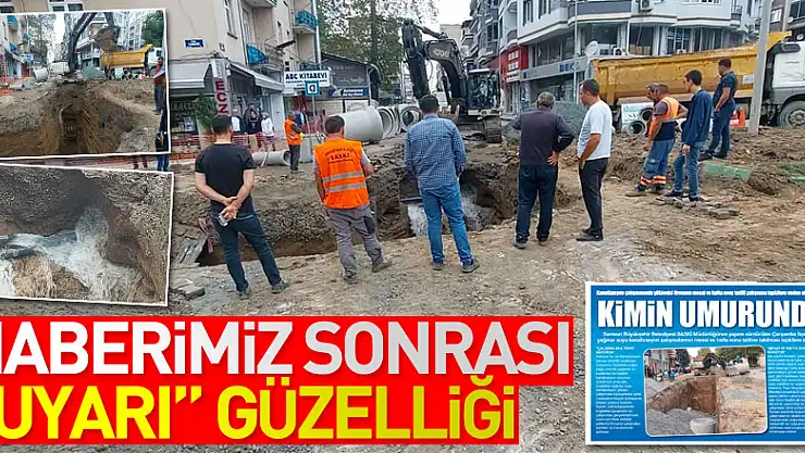 HABERİMİZ SONRASI 'UYARI' GÜZELLİĞİ