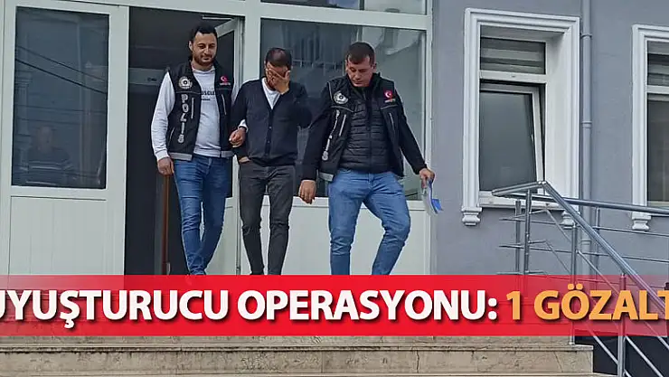 Uyuşturucu operasyonu: 1 gözaltı
