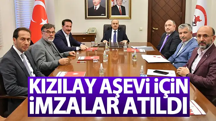 Kızılay aşevi için imzalar atıldı