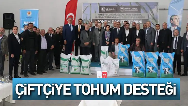 3 bin 187 çiftçiye 133 ton tohum desteği