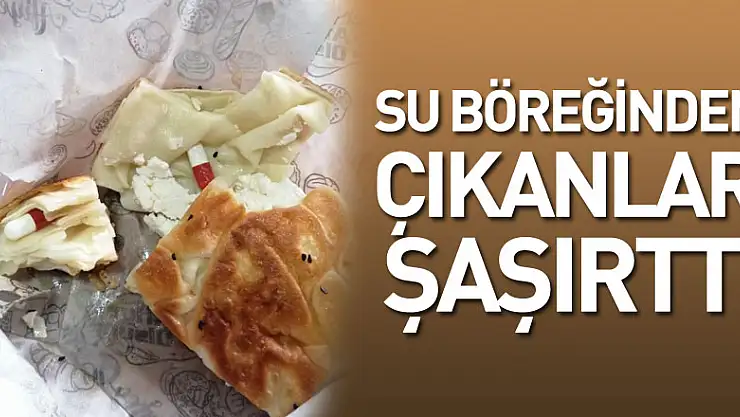 Adliyeye getirilen su böreğinin içinden uyuşturucu çıktı