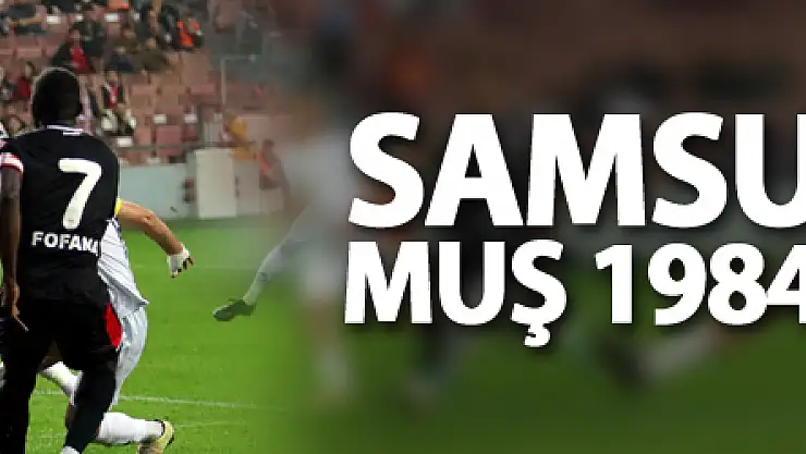 Ziraat Türkiye Kupası: Samsunspor: 3 - Muş 1984 Muşspor: 0