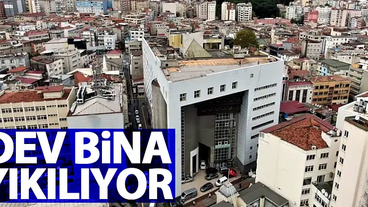 Dev bina yıkılıyor