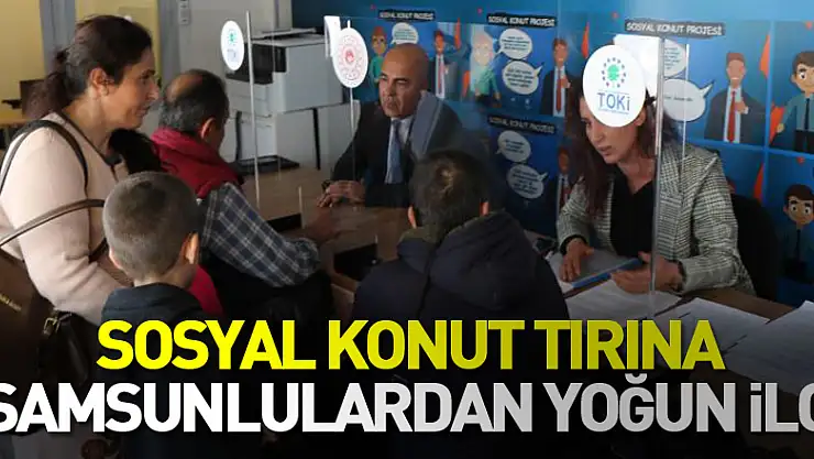 Sosyal konut tırına Samsunlulardan yoğun ilgi
