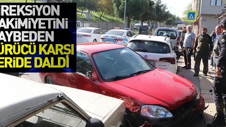 Direksiyon hakimiyetini kaybeden sürücü karşı şeride daldı: 2 yaralı