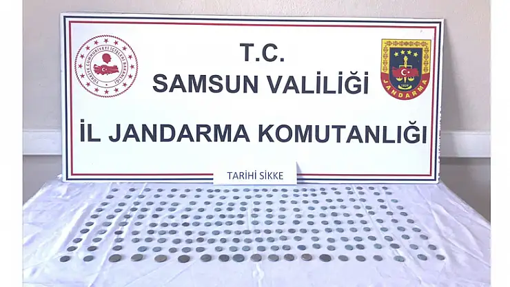 Samsun'da 237 tarihi sikke ele geçirildi