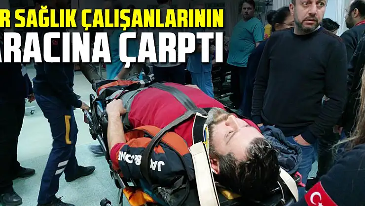 Tır sağlık çalışanlarının aracına çarptı, 4 sağlık çalışanı yaralandı