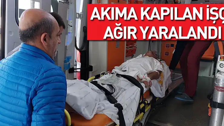 Tırın damperi elektrik teline temas etti, akıma kapılan işçi ağır yaralandı