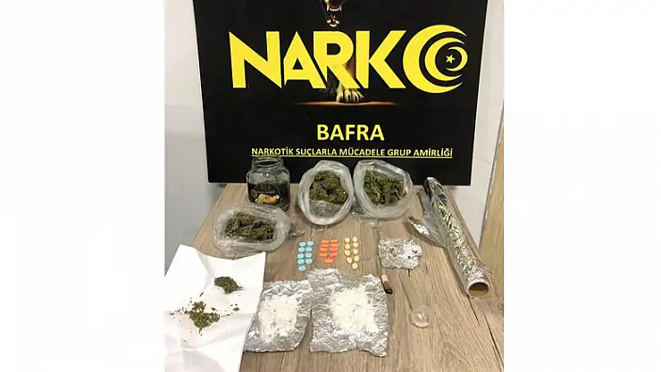 Bafra'da uyuşturucu madde ele geçirildi: 1 gözaltı
