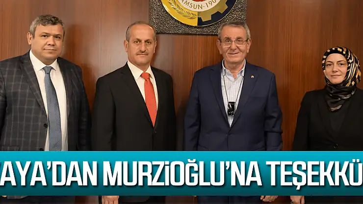 Kaya'dan Murzioğlu'na teşekkür