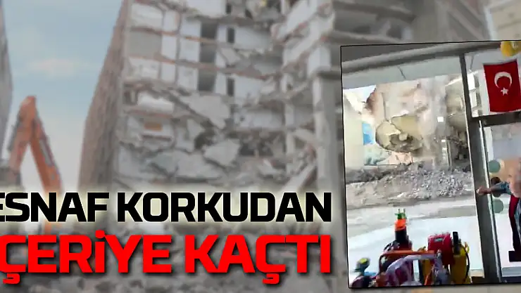 İş merkezi yıkımından yeni görüntüler