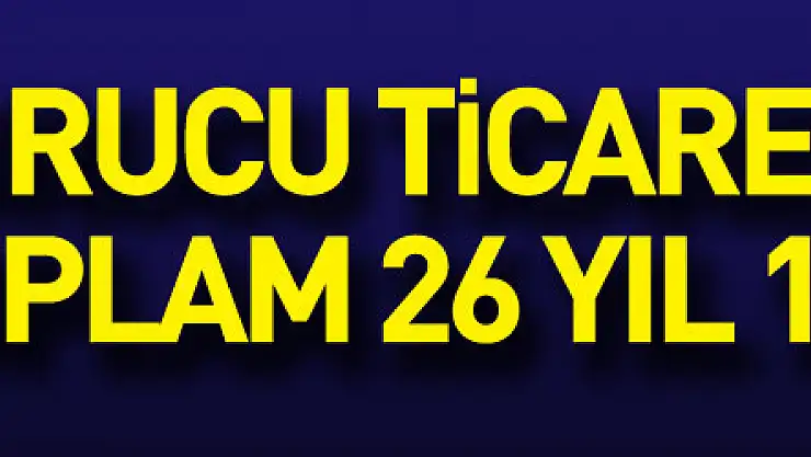 Uyuşturucu ticaretinden 2 kişiye toplam 26 yıl 11 ay hapis