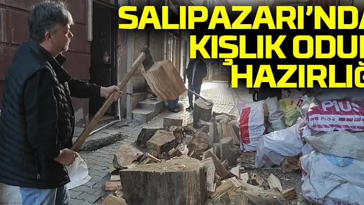 Salıpazarı'nda Kışlık Odun Hazırlığı