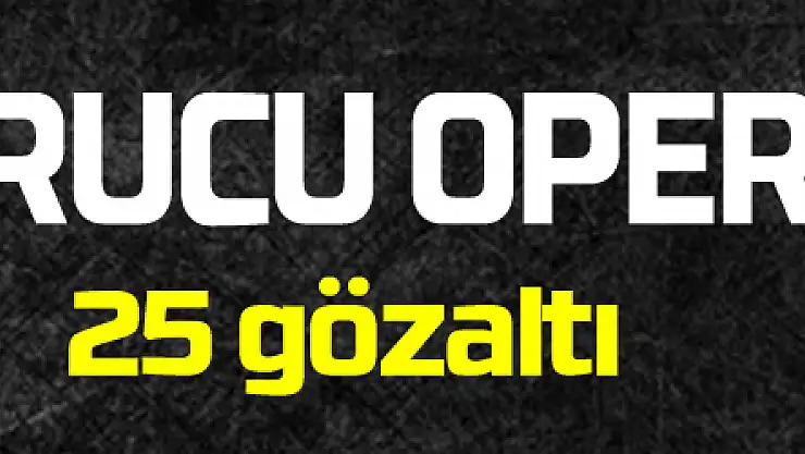Samsun'da uyuşturucu operasyonu: 25 gözaltı