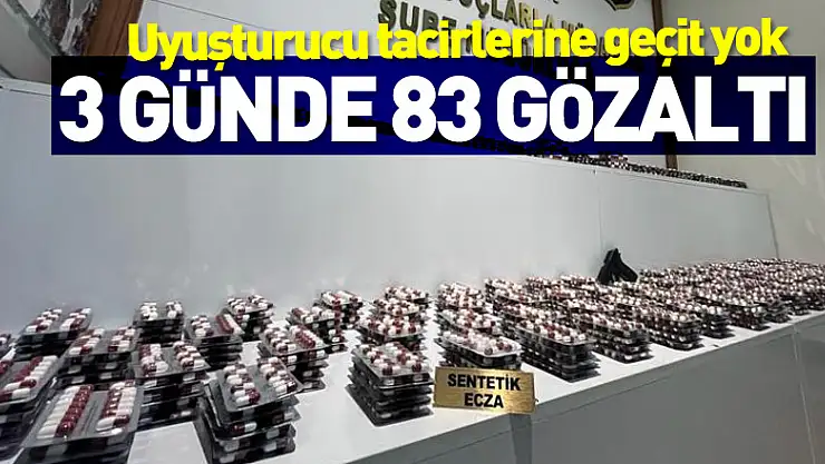 Samsun polisi uyuşturucu tacirlerine göz açtırmıyor