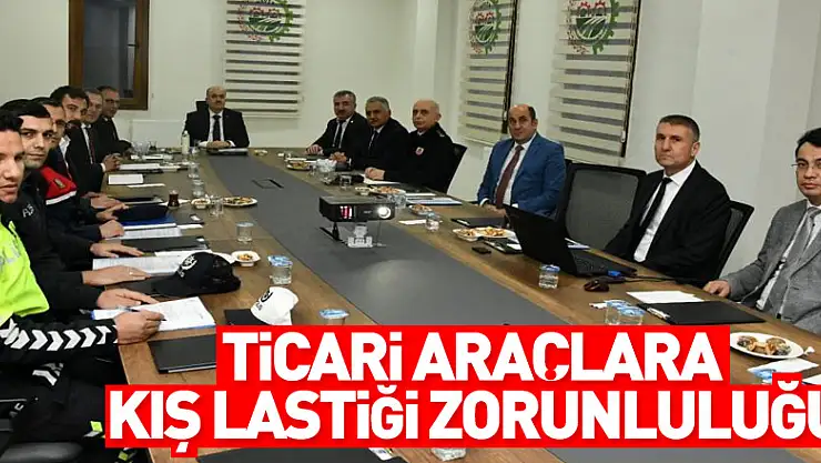 Samsun'da ticari araçlara kış lastiği zorunluluğu