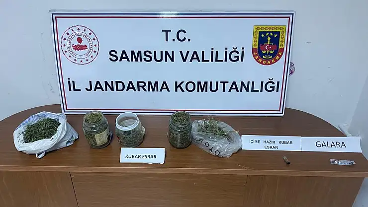 Jandarma 2 kilo 340 gram esrar ele geçirdi: 1 gözaltı