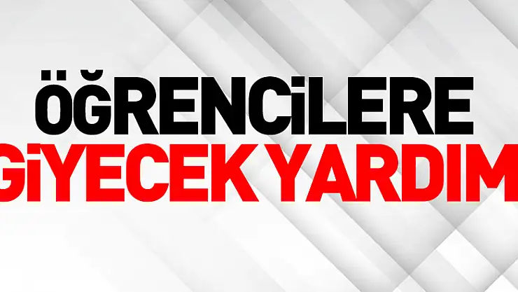 Öğrencilere giyecek yardımı