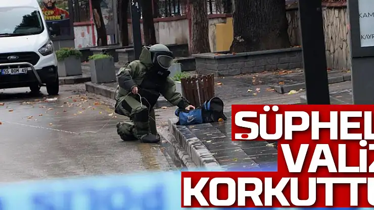 Okul önündeki şüpheli valiz fünye ile patlatıldı