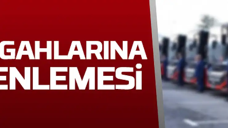 Samsun'da otobüs güzergahlarına miting düzenlemesi