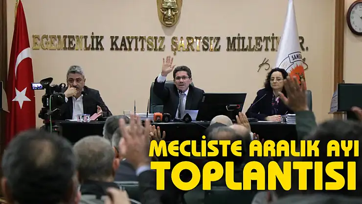Samsun Büyükşehir Belediye Meclisi Aralık ayı toplantısında 48 gündem maddesi oy birliğiyle kabul edildi