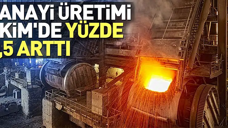 Sanayi üretimi Ekim'de yüzde 2,5 arttı