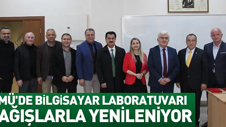 OMÜ'de bilgisayar laboratuvarı bağışlarla yenileniyor