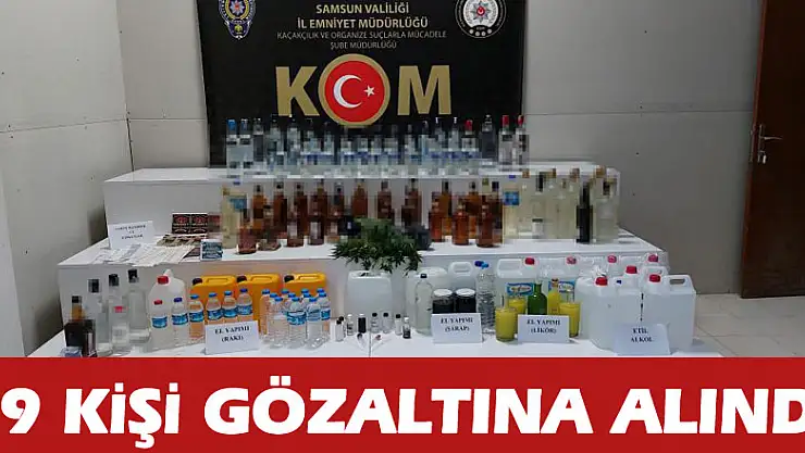 Zincir-2 operasyonunda Samsun'da 19 kişi gözaltına alındı