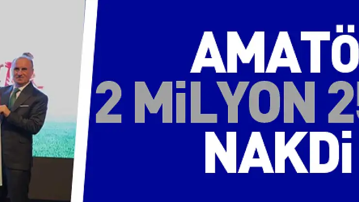 Samsun'da amatör spora 2 milyon 250 bin TL'lik nakdi destek