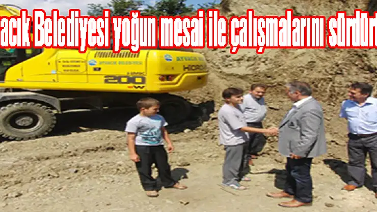 Ayvacık Belediyesi yoğun mesai ile çalışmalarını sürdürüyor