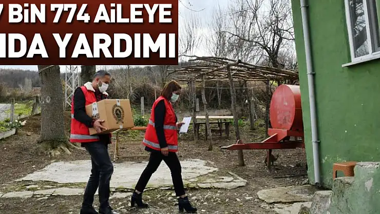 Samsun'da 1706 aileye yakacak, 17 bin 774 aileye gıda yardımı