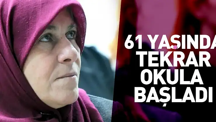 61 yaşındaki anneanne torunları için tekrar okula başladı