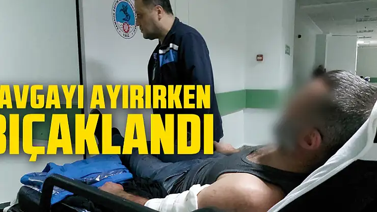Kavgayı ayırırken bıçaklandı