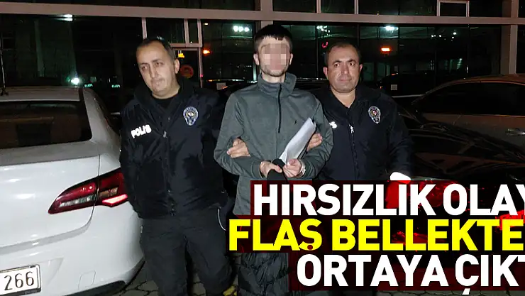 Polis hırsızlık olayını flaş bellekten ortaya çıkardı