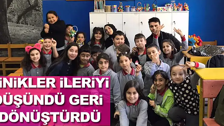 MİNİKLER İLERİYİ DÜŞÜNDÜ GERİ DÖNÜŞTÜRDÜ