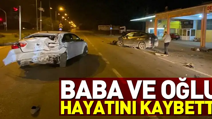 Samsun'da otomobilin çarptığı baba ve oğlu hayatını kaybetti