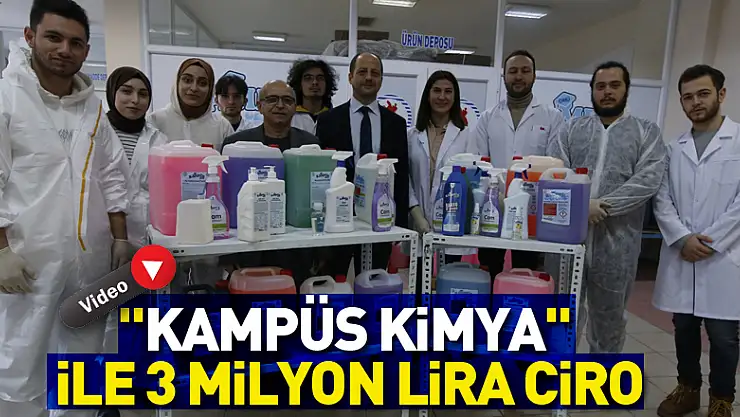 'Kampüs Kimya' ile 3 milyon lira ciro