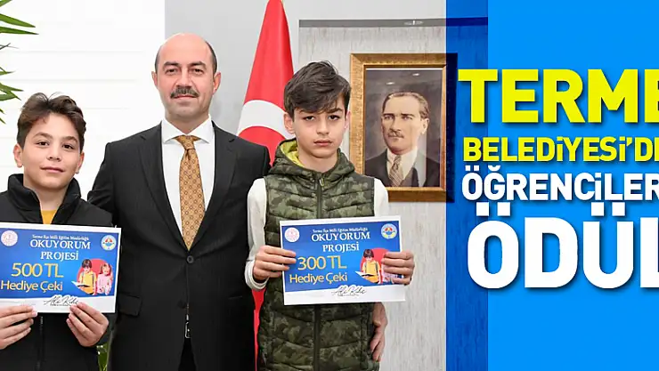 Terme Belediyesi öğrencilere ödül
