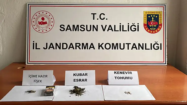 Samsun'da jandarmadan uyuşturucu operasyonu