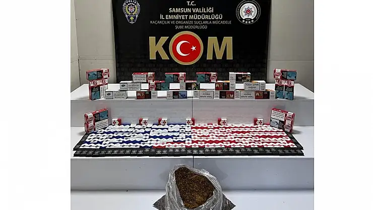 Samsun'da 9 bin 580 filtreli sigara kağıdı ele geçirildi
