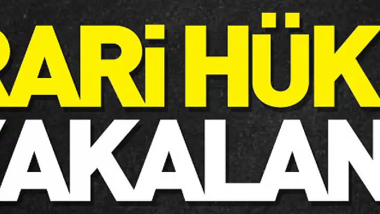 Samsun'da 2 firari hükümlü yakalandı