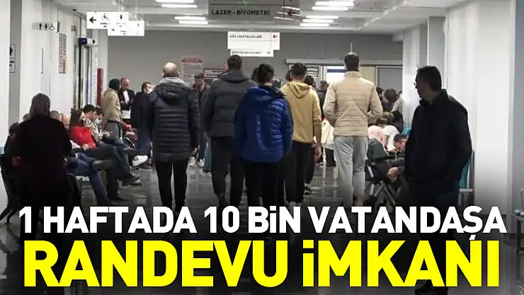 Samsun'da 1 haftada 10 bin vatandaşa randevu alma imkânı