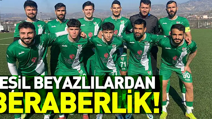 YEŞİL BEYAZLILARDAN BERABERLİK!