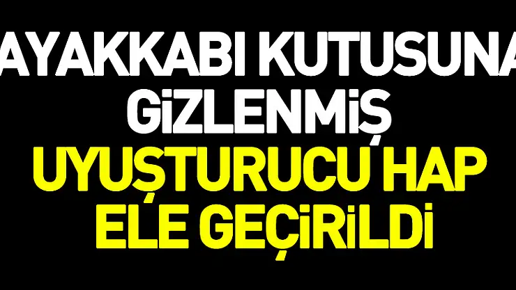 Jandarma evde ayakkabı kutusuna gizlenmiş uyuşturucu hap ele geçirdi