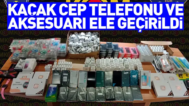Samsun'da kaçak cep telefonu ve aksesuarı ele geçirildi