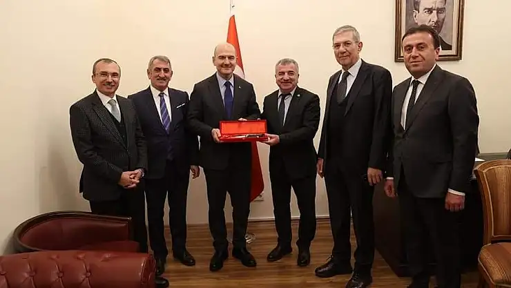 Bakanı Soylu, Samsunlu heyeti kabul etti
