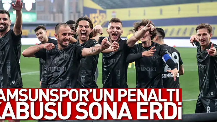 Samsunspor'un penaltı kabusu sona erdi