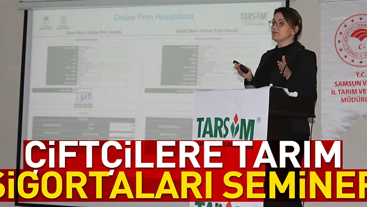 Çiftçilere Tarım Sigortaları Semineri