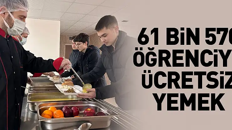 Samsun'da 61 bin 570 öğrenciye ücretsiz yemek